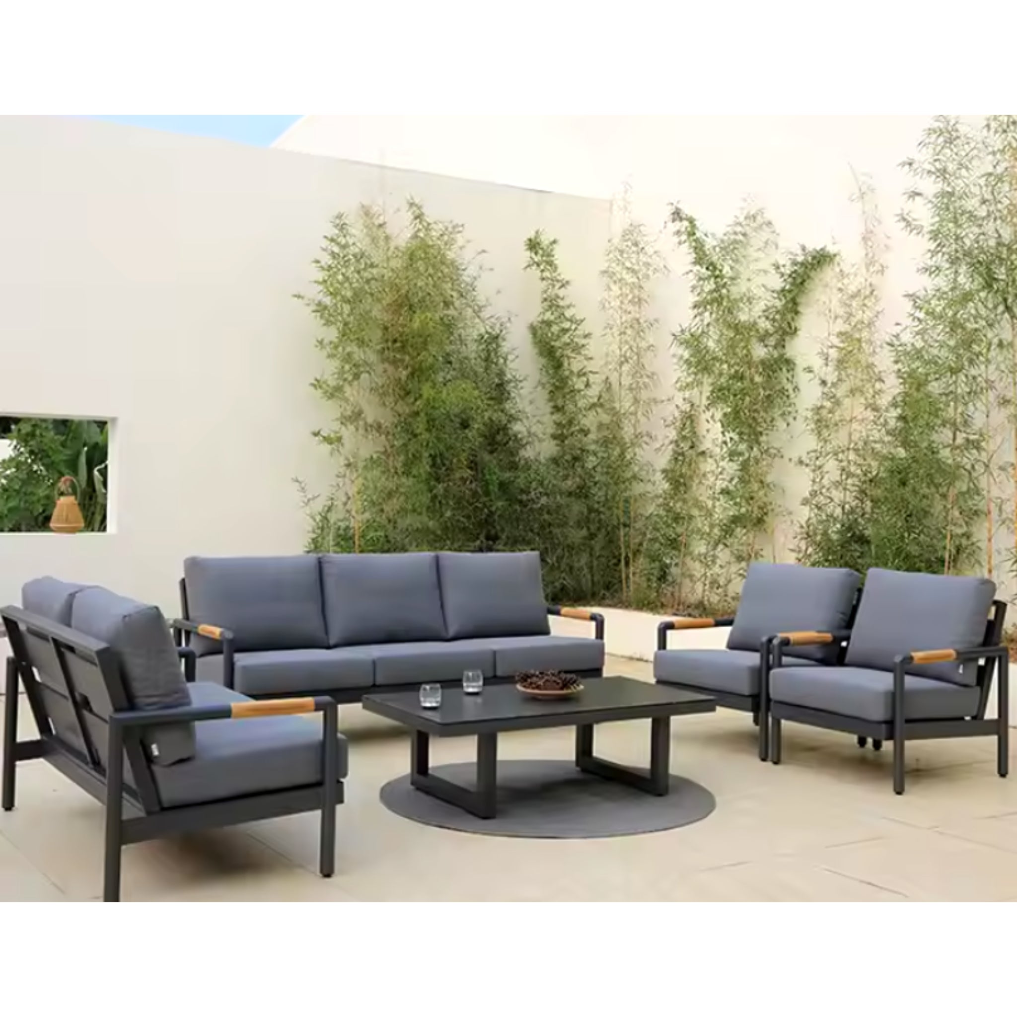 Urban Elegance Aluminum Patio Set