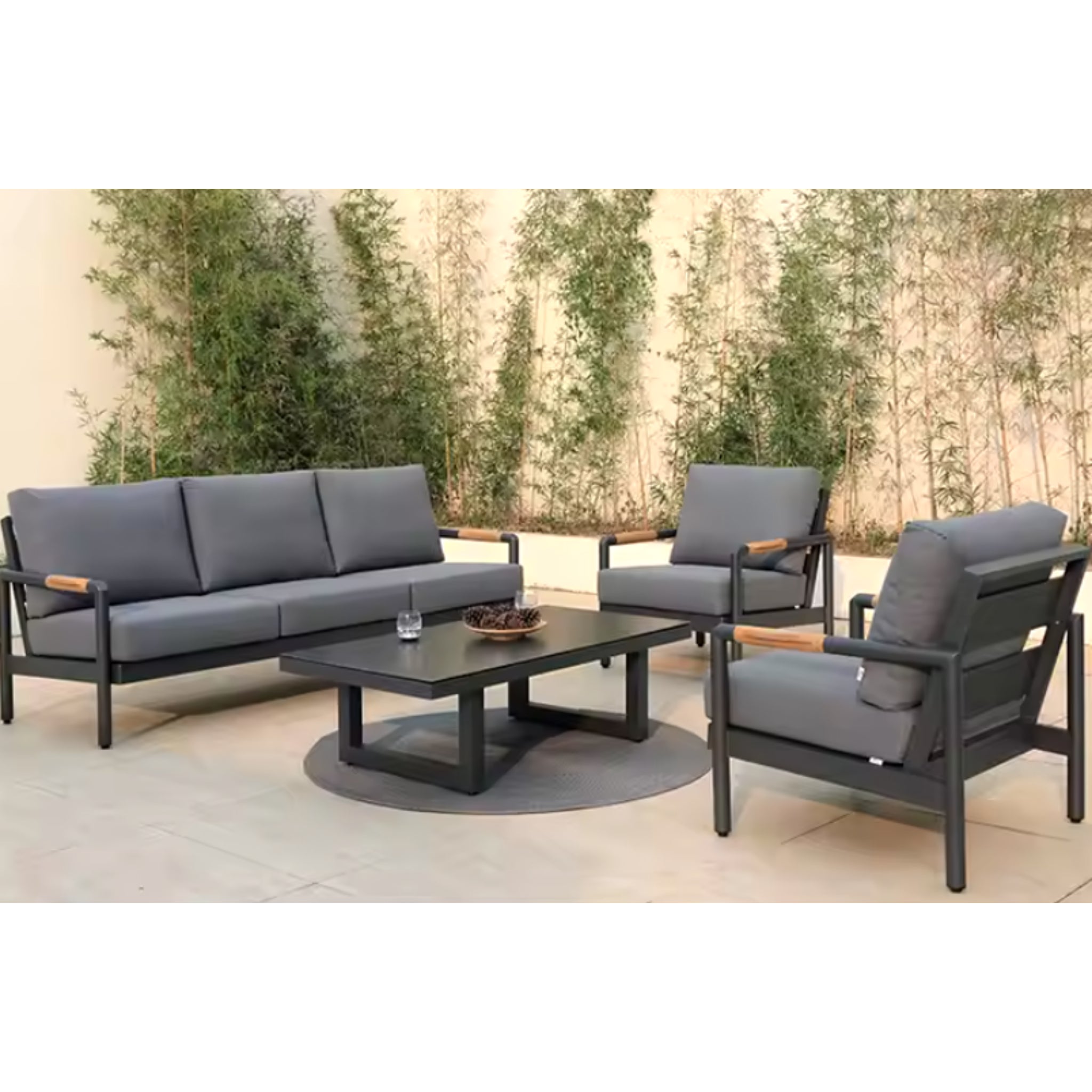 Urban Elegance Aluminum Patio Set