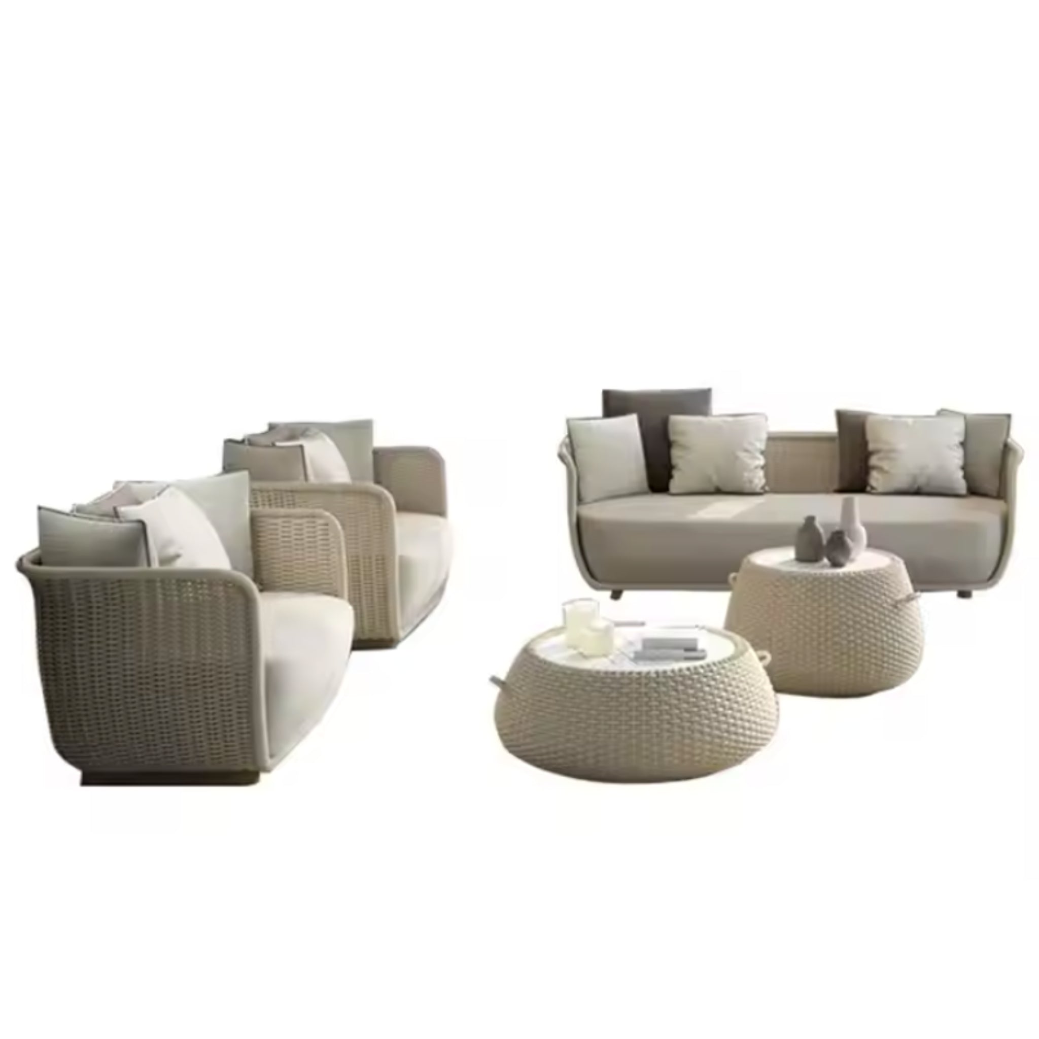 Coastal Breeze Woven Patio Set