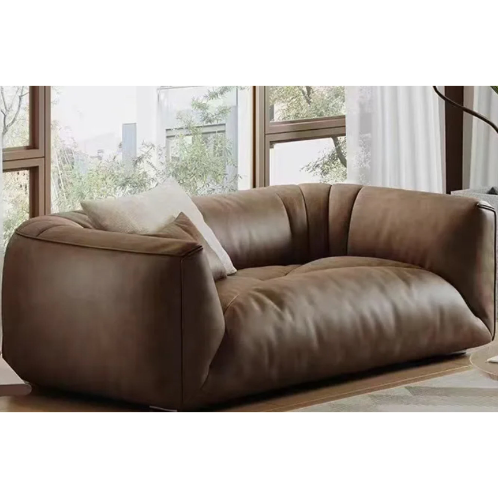 Ultra-Comfort Leather Sofa