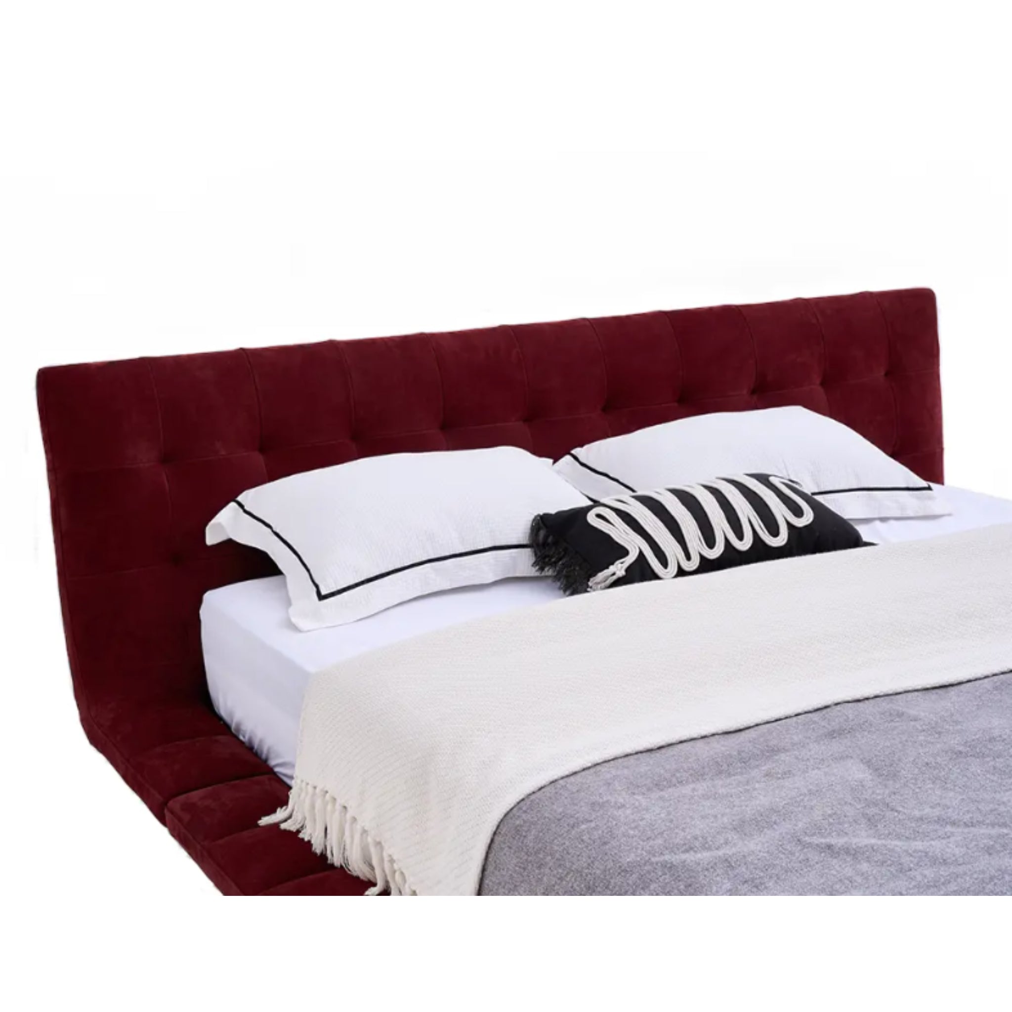 Velvet Luxe Low-Profile Bed