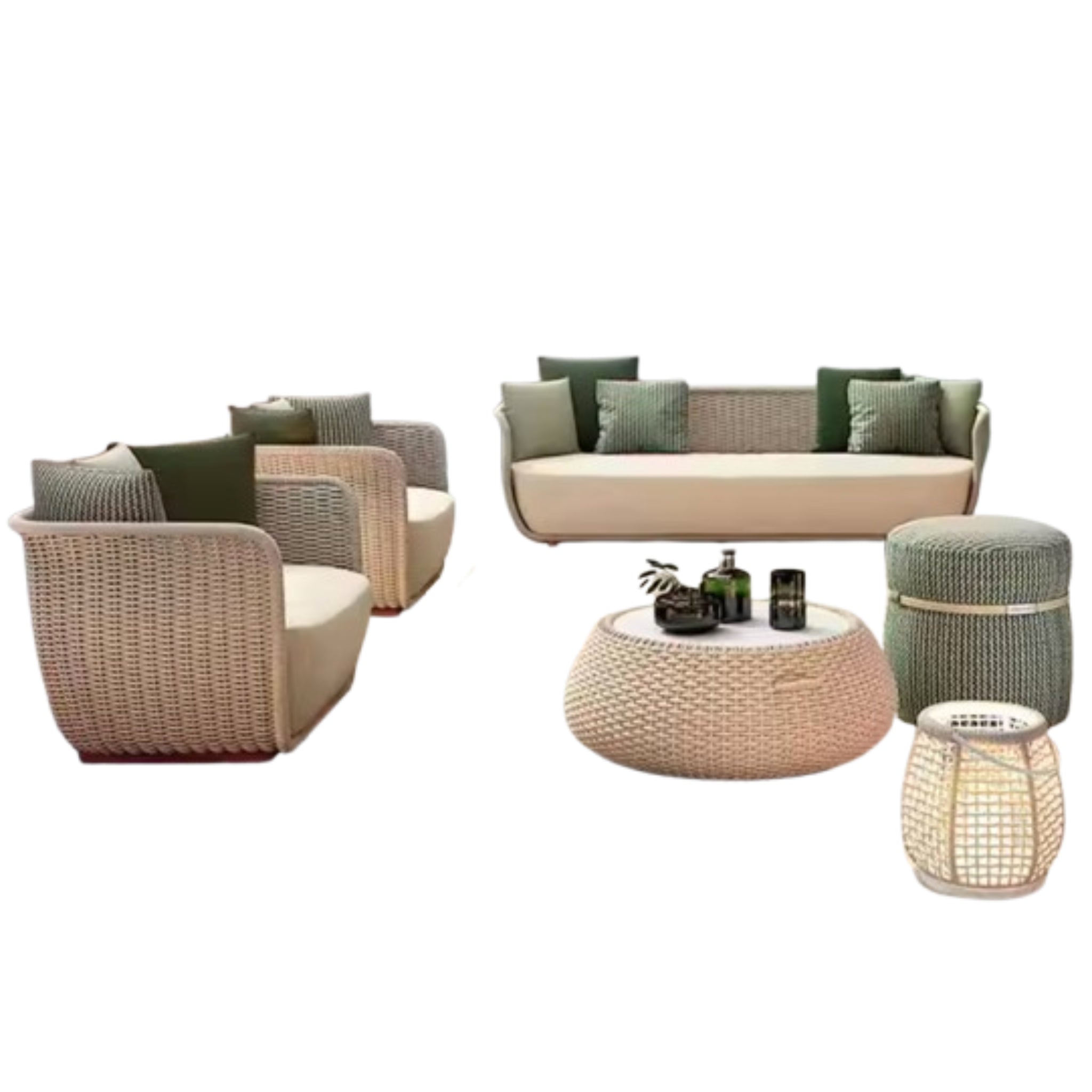 Coastal Breeze Woven Patio Set