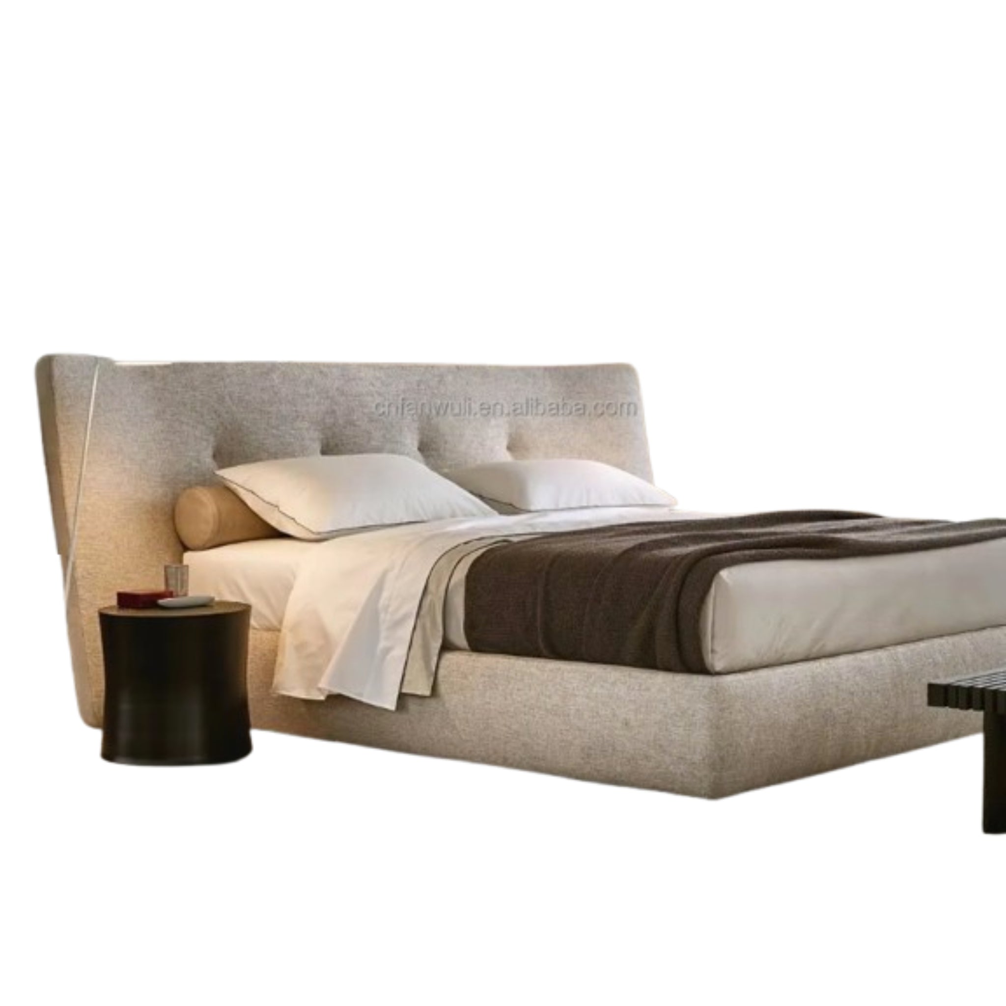 Contemporary Tufted Upholstered Bed